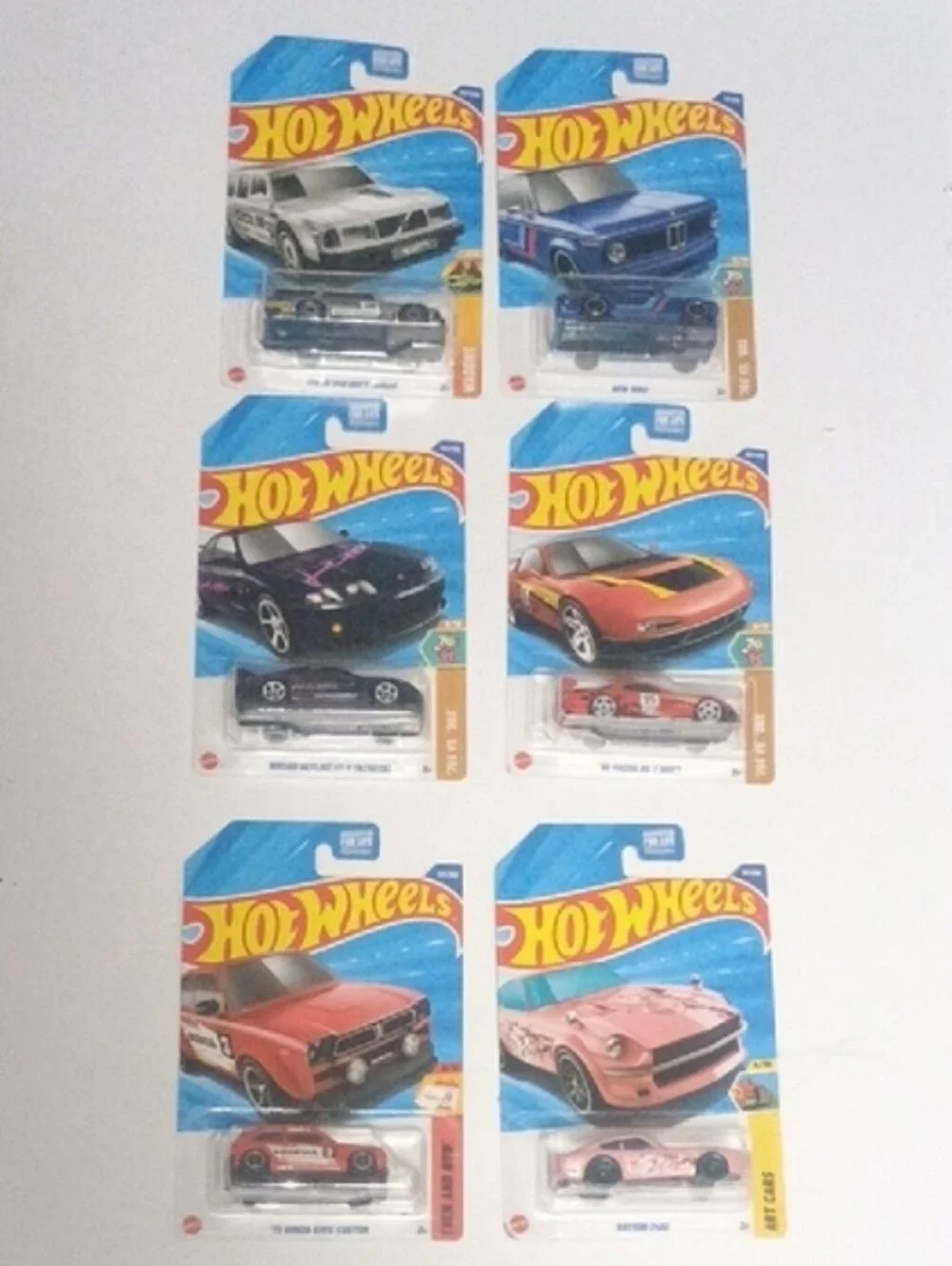 Assorted Hot Wheels Die-Cast Toy Cars - 6 Pack